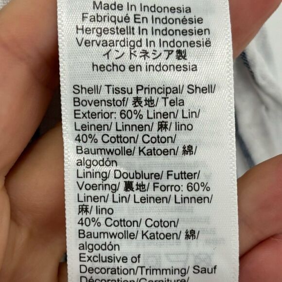 NWT J. Crew Cross-back beach dress in striped linen-cotton blend - Picture 10 of 10